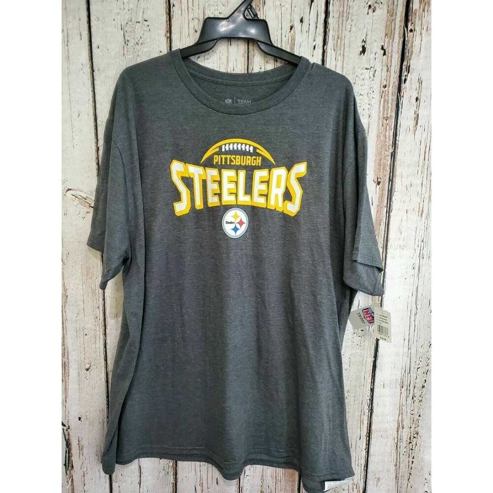 Men's Medium NFL Team Apparel Pittsburgh Steelers Short Sleeve T-Shirt‎ Tee